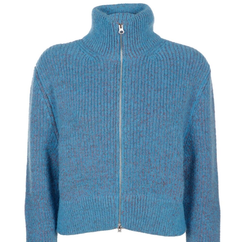 MM6 MAISON MARGIELA Zip-up High Neck Cardigan